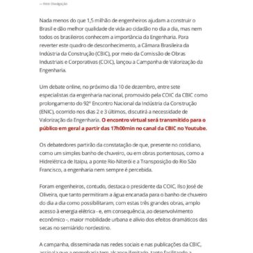 Campanha da CBIC valoriza a engenharia como essencial para o cidadão – G1 Brasil