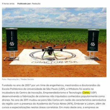 Drones potencializam polo aeronáutico de São Carlos – Jornal Primeira Página