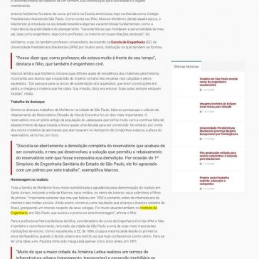 Viaduto em São Paulo recebe nome de engenheiro mackenzista – Instituto Presbiteriano Mackenzie