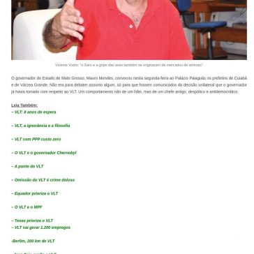 O golpe de Mauro contra Cuiabá – Cuiabano News