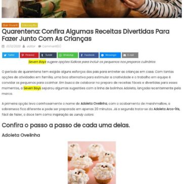 Quarentena: confira algumas receitas divertidas para fazer junto com as crianças – Believe News