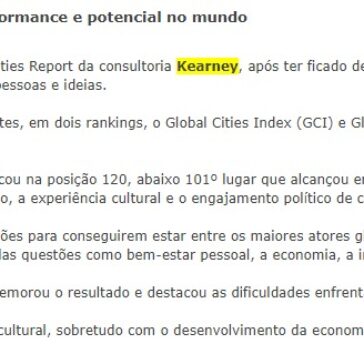 Salvador volta a ser uma das cidades com maior performance e potencial no mundo – Bahia Ba