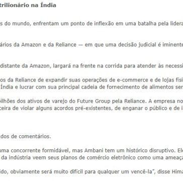 Bezos e Ambani disputam liderança do varejo trilionário na Índia – Ecommerce Brasil