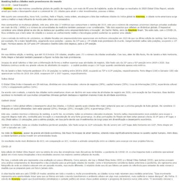 Ranking indica cidades mais promissoras do mundo – Canal Executivo