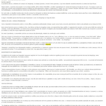 3 fatores que impactaram o varejo de shoppings em 2020 – Diário do Comércio (SP) Online