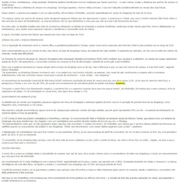 3 fatores que impactaram o varejo de shoppings em 2020 – Sincovat