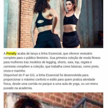 Penalty lança coleção fitness para o público feminino – Central de Notícias