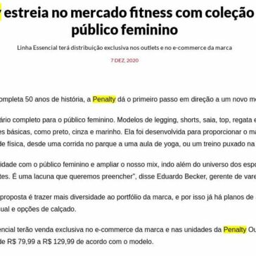 Penalty estreia no mercado fitness com coleção para o público feminino – Marketing Esportivo
