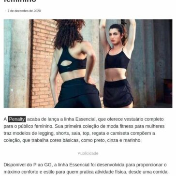 Penalty lança coleção fitness para o público feminino – Revista News