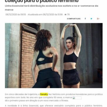 Penalty estreia no mercado fitness com coleção para o público feminino – JE Online