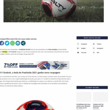 Penalty S11 Ecoknit: Bola do Paulistão 2021 – Mantos do Futebol
