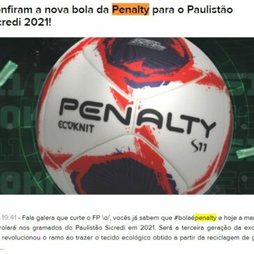 Confiram a nova bola da Penalty para o Paulistão Sicredi 2021! – Futebol Addict