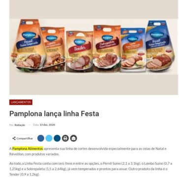 Pamplona lança linha Festa – Distribuição