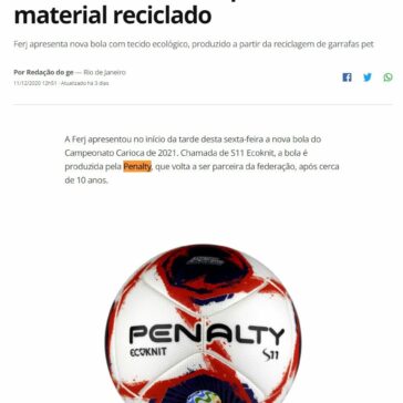 Ferj lança bola do Campeonato Carioca 2021 feita a partir de material reciclado – Globo Esporte