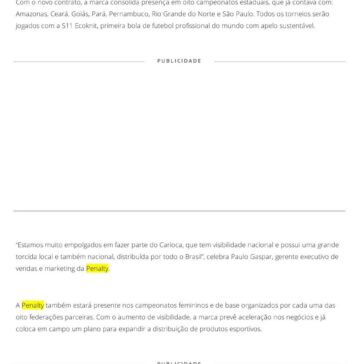 Penalty fecha com oito estaduais em 2021 – Máquina do Esporte