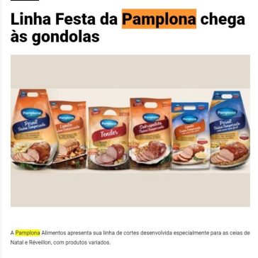 Linha Festa da Pamplona chega às gondolas – Minuto Varejo
