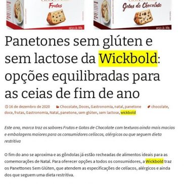 Panetones sem glúten e sem lactose da Wickbold: opções equilibradas para as ceias de fim de ano – De Repente 50
