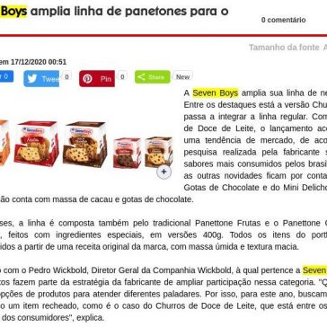 Seven Boys amplia linha de panetones para o natal – Arroz de Fyesta