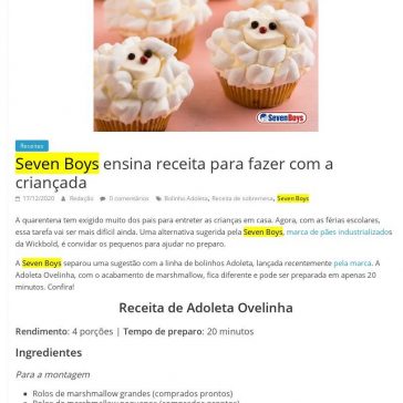 Seven Boys ensina receita para fazer com a criançada – Comida de Sampa
