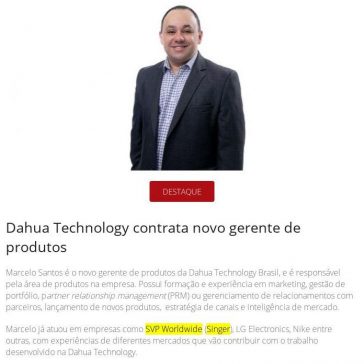 Dahua Technology contrata novo gerente de produtos – Revista Segurança Eletrônica