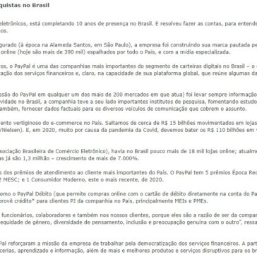PayPal comemora 10 anos de conquistas no Brasil – Tecnolera