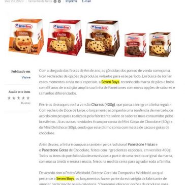 Seven Boys amplia linha de Panettones com novos sabores – Folha do ABC