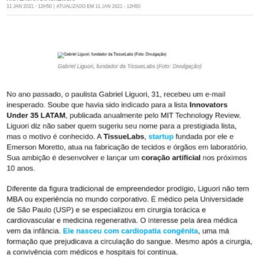Jovem brasileiro entra para a lista de inovadores do MIT com ambição de criar corações artificiais – Época Negócios
