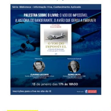 Ozires Silva participa de encontro virtual do Instituto de Engenharia para falar sobre sua história e os seus 90 anos – Folha Vitória