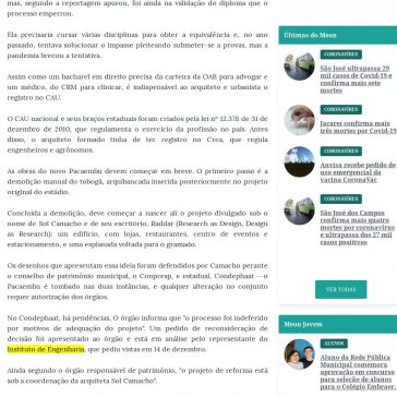 Arquiteta do novo Pacaembu não tem registro profissional no país – Meon