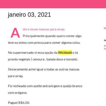 Tá Pronto Vegetais Wickbold. – Blog Cheias de Charme Plus Size