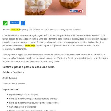 Quarentena: confira algumas receitas divertidas para fazer junto com as crianças – Contém Informações