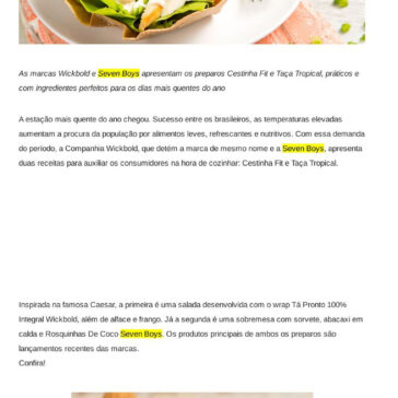 Receitas de verão: salada leve e sobremesa refrescante são ideais para a estação – Alex Ferraz