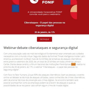 Webinar debate ciberataques e segurança digital – Segurança Eletronica