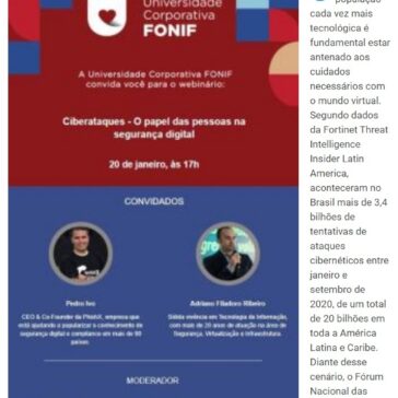 Webinar debate ciberataques e segurança digital – Gazeta de Natal