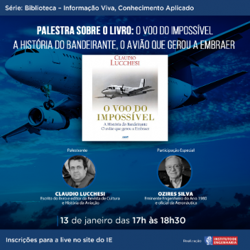 Ozires Silva participa de encontro virtual do Instituto de Engenharia para falar sobre sua história e os seus 90 anos