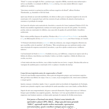 A Noah quer usar madeira na construção civil para erguer os primeiros prédios carbono-negativos do Brasil – Projeto Draft