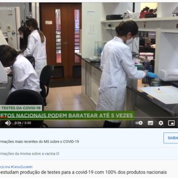 Brasileiros estudam produção de testes para a covid-19 com 100% dos produtos nacionais – YouTube