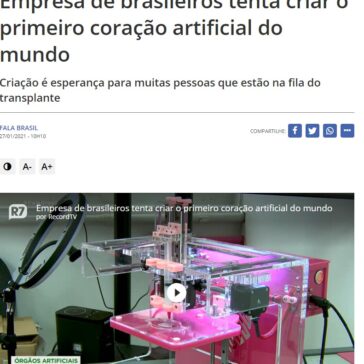 Empresa de brasileiros tenta criar o primeiro coração artificial do mundo – Record TV