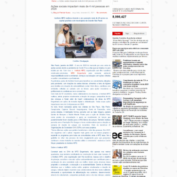 Ações sociais impactam mais de 4 mil pessoas em 2020 – Blog Patrício Nunes