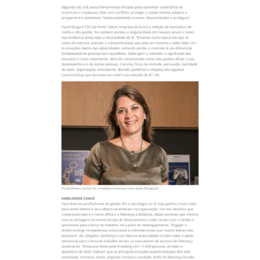 Inteligência emocional vira habilidade-chave para lideranças – Propmark