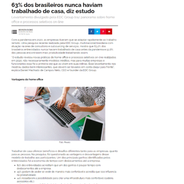 63% dos brasileiros nunca haviam trabalhado de casa, diz estudo – Revista Evoke