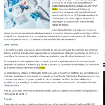 Startup do Cietec fornece proteínas para viabilizar teste rápido de Covid-19 – Ti Bahia
