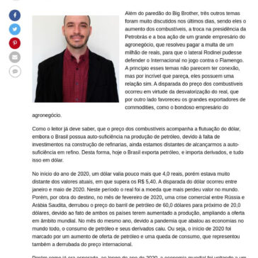 CAIUBI KUHN – Internacional, Flamengo, o dólar e o preço dos combustíveis – O Documento