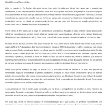 Internacional, Flamengo, o dólar e o preço dos combustíveis – Pnb Online