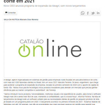 Ideagri acelera novidades para o leite e o corte em 2021 – Catalão Urgente