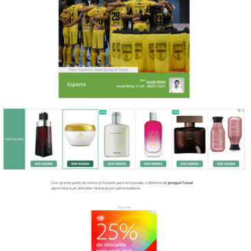 Jaraguá Futsal fecha com novo patrocinador para 2021 – OCP News