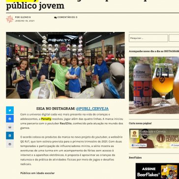 Penalty se une a gamer para conquistar público jovem – Publicidade e cerveja ? Porque o segredo do sucesso criativo