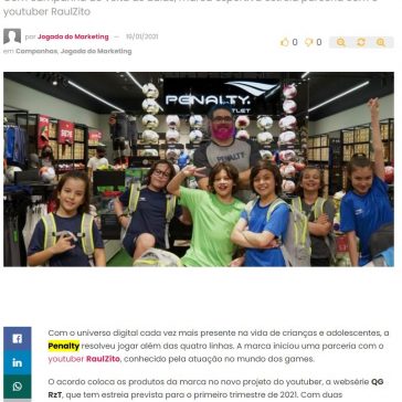 Penalty se une a gamer para conquistar público jovem – Abc da Comunicação