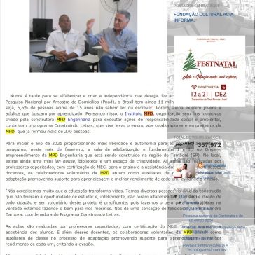 Construindo Letras: Projeto de alfabetização beneficia colaboradores de canteiros de obras – Blog do Armindo Maia