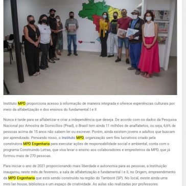 Construindo Letras: Projeto de alfabetização beneficia colaboradores de canteiros de obras – Diário da Cidade